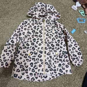 Girls leopard rain coat